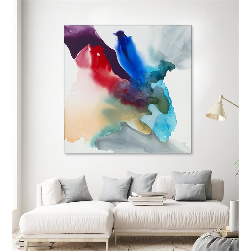 Giant Art 84x84 Change II Fine Art Giant Canvas Print in Multi-Color