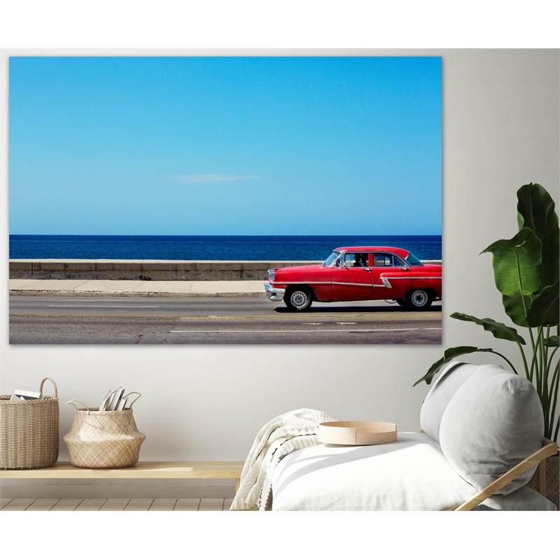 Giant Art 72x48 Malecon II Fine Art Giant Canvas Print in Multi-Color