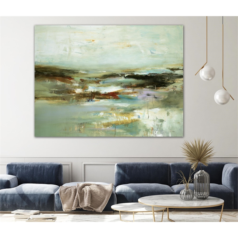 Giant Art 72x54 Abstracted Views Fine Art Giant Canvas Print in Multi-Color