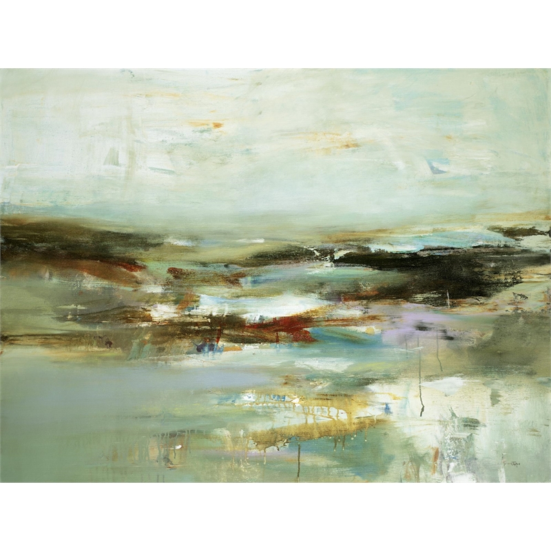 Giant Art 72x54 Abstracted Views Fine Art Giant Canvas Print in Multi-Color