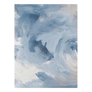 Giant Art 72x54 Blue Cloudy Dreams I Fine Art Giant Canvas Print in Multi-Color