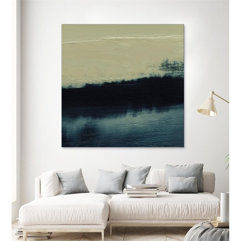 Giant Art 72x72 Water II Fine Art Giant Canvas Print in Multi-Color
