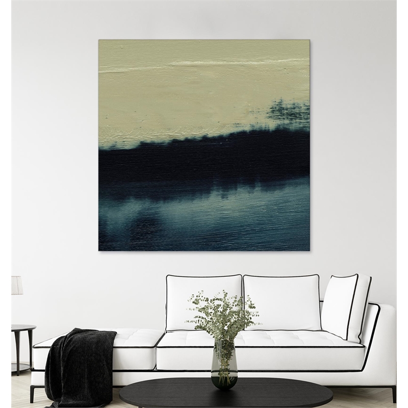 Giant Art 72x72 Water II Fine Art Giant Canvas Print in Multi-Color