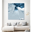 Giant Art 72x72 Azure Marble III Fine Art Giant Canvas Print in Multi-Color
