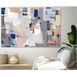 Giant Art 72x48 Intertwining Grid I Fine Art Giant Canvas Print in Multi-Color
