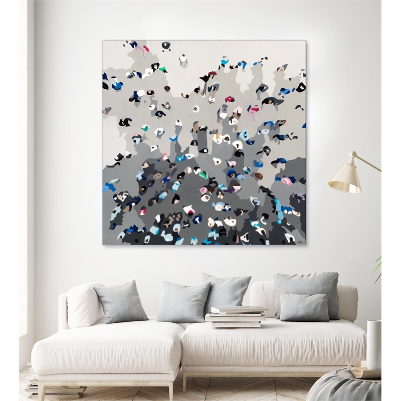 Giant Art 72x72 Crowd Sourcing Fine Art Giant Canvas Print in Multi-Color