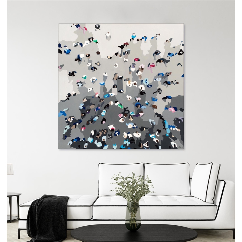 Giant Art 72x72 Crowd Sourcing Fine Art Giant Canvas Print in Multi-Color