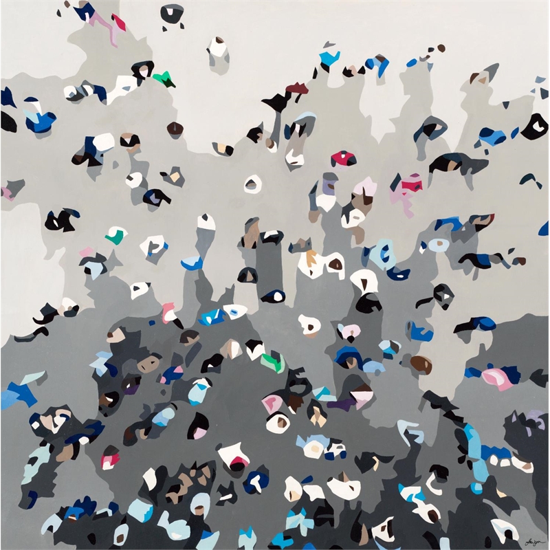 Giant Art 72x72 Crowd Sourcing Fine Art Giant Canvas Print in Multi-Color
