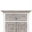 Sea Wind Florida Islamorada 2-Door Wood Nightstand with Drawer - Gray