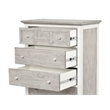 Sea Wind Florida Islamorada Wood Chest with 5 Drawers in Gray/White