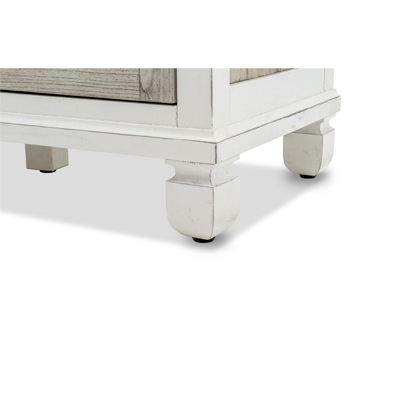 Sea Wind Florida Islamorada Wood Dresser with 6 Drawers in Gray/White