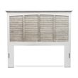 Sea Wind Florida Islamorada Wood Queen Headboard in Gray/White
