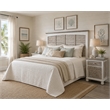 Sea Wind Florida Islamorada Wood King Headboard in Gray/White