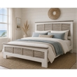 Sea Wind Florida Islamorada Wood King Headboard in Gray/White