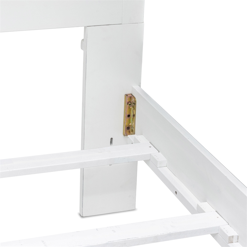 Sea Wind Florida Islamorada Coastal Wood King Bed in Gray/White