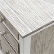 Sea Wind Florida Islamorada Wood Desk & Chair Set in Gray/White