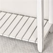 Sea Wind Florida Picket Fence Wood Console Table with Drawers in White/Blue
