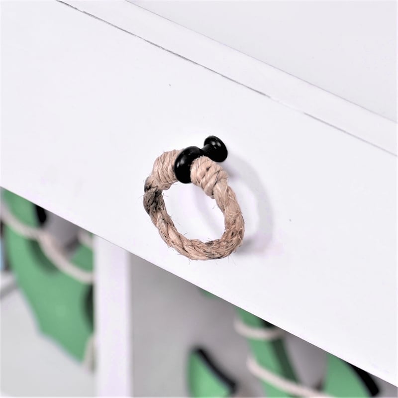 Sea Wind Florida Picket Fence Wood Entertainment Center with Drawers in Blue