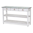 Sea Wind Florida Picket Fence Wood Entertainment Center with Drawers in Blue