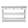 Sea Wind Florida Picket Fence Wood Entertainment Center with Drawers in Gray