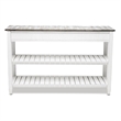 Sea Wind Florida Picket Fence Wood Entertainment Center with Drawers in Gray