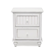 Sea Wind Florida Monaco Wood Nightstand with 2 Drawers in White