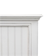 Sea Wind Florida Monaco Coastal Solid Wood Queen Headboard in White