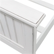 Sea Wind Florida Monaco Coastal Wood Queen Panel Bed in White