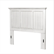 Sea Wind Florida Monaco Coastal Wood Queen Panel Bed in White