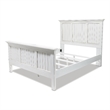 Sea Wind Florida Monaco Coastal Wood Queen Panel Bed in White