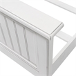 Sea Wind Florida Monaco Coastal Wood King Panel Bed in White
