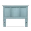 Sea Wind Florida Monaco Coastal Solid Wood Queen Headboard in Blue