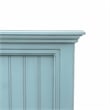 Sea Wind Florida Monaco Coastal Solid Wood Queen Headboard in Blue