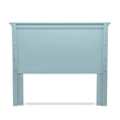 Sea Wind Florida Monaco Coastal Solid Wood Queen Headboard in Blue