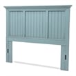 Sea Wind Florida Monaco Coastal Solid Wood Queen Headboard in Blue