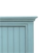 Sea Wind Florida Monaco Coastal Solid Wood King Headboard in Blue