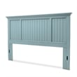 Sea Wind Florida Monaco Coastal Solid Wood King Headboard in Blue