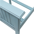 Sea Wind Florida Monaco Coastal Wood Queen Size Panel Bed in Blue