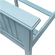 Sea Wind Florida Monaco Coastal Wood King Size Panel Bed in Blue
