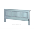 Sea Wind Florida Monaco Coastal Wood King Size Panel Bed in Blue