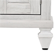 Sea Wind Florida Surfside 2-Door Wood Nightstand with Drawer in White