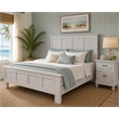 Sea Wind Florida Surfside 2-Door Wood Nightstand with Drawer in White