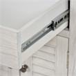 Sea Wind Florida Surfside 2-Door Wood Nightstand with Drawer in White