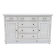 Sea Wind Florida Surfside Wood Dresser with 6 Drawers in White