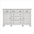 Sea Wind Florida Surfside Wood Dresser with 6 Drawers in White