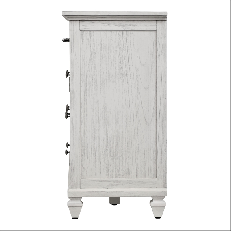 Sea Wind Florida Surfside Wood Dresser with 6 Drawers in White