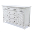 Sea Wind Florida Surfside Wood Dresser with 6 Drawers in White