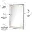 Sea Wind Florida Surfside Rectangle Coastal Wood Mirror in White