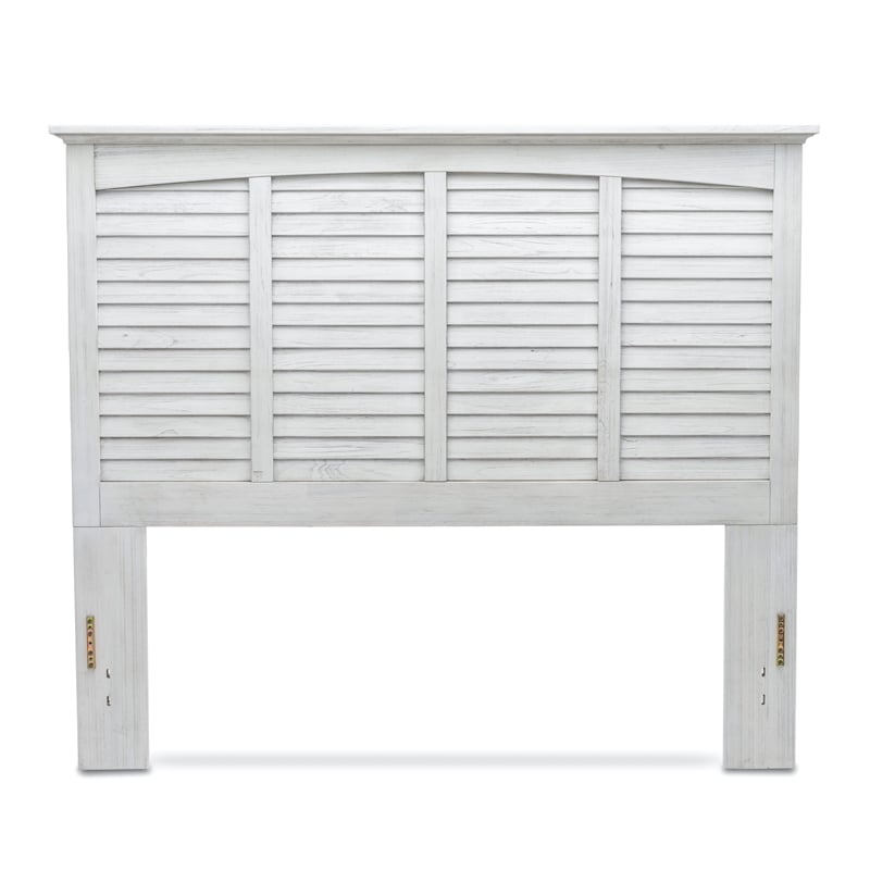 Sea Wind Florida Surfside Coastal Wood Queen Headboard in White