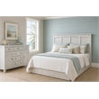 Sea Wind Florida Surfside Coastal Wood Queen Headboard in White